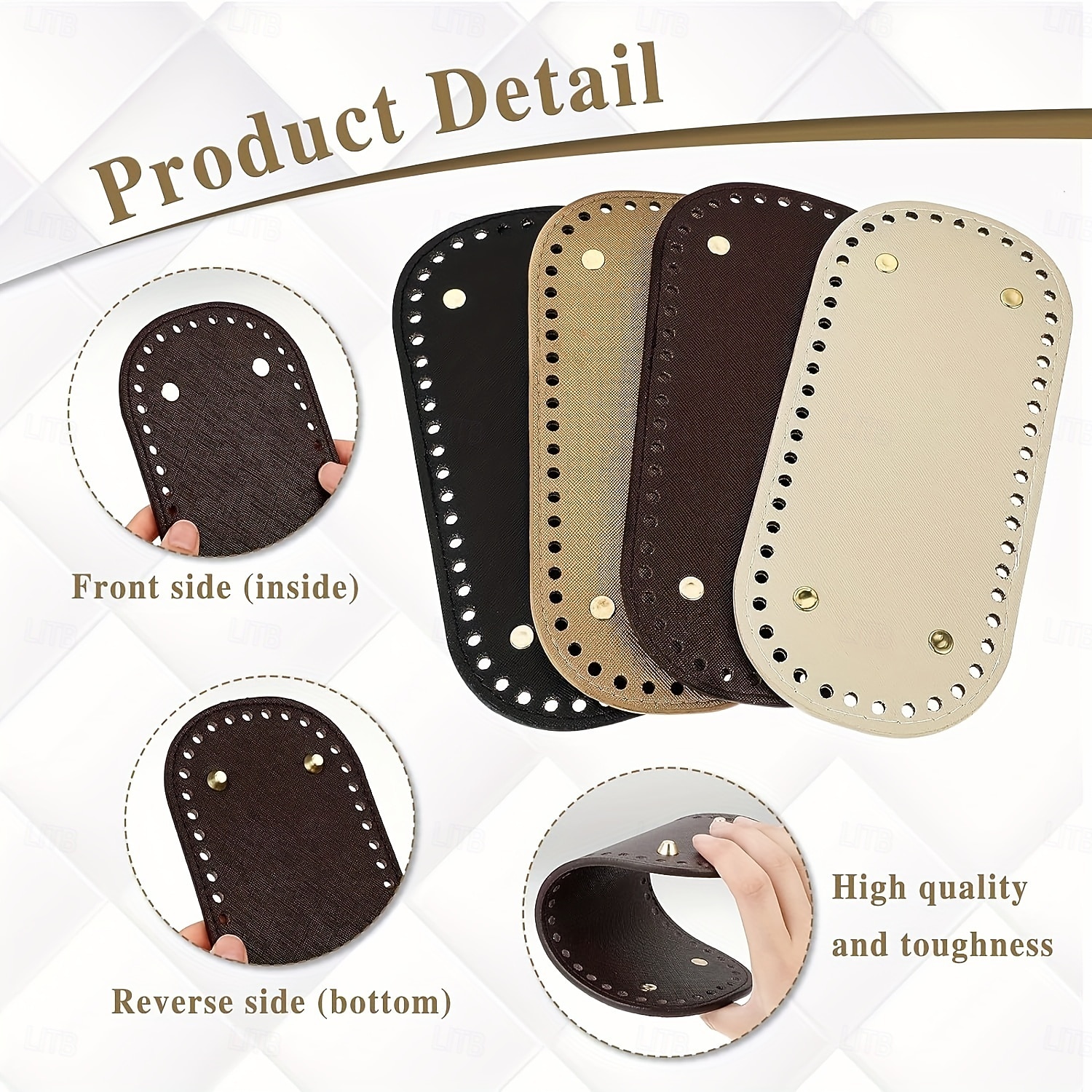 3/4pcs Crochet Bag Bases 3.94*8.66inch with Holes - Assorted Colors Long Oval Shape for DIY Shoulder Bags & Crafts Random Colors Purse Shapers 2026 - $13.99 –P6