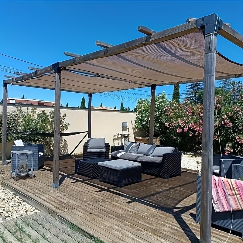 Parasole da esterno con protezione UV al 90%, impermeabile, antivento, facile da montare con chiusura rapida, ideale per picnic in campeggio &attività all'aperto, tenda da sole moderna, tessuto del 2025 a $24.99 –P5