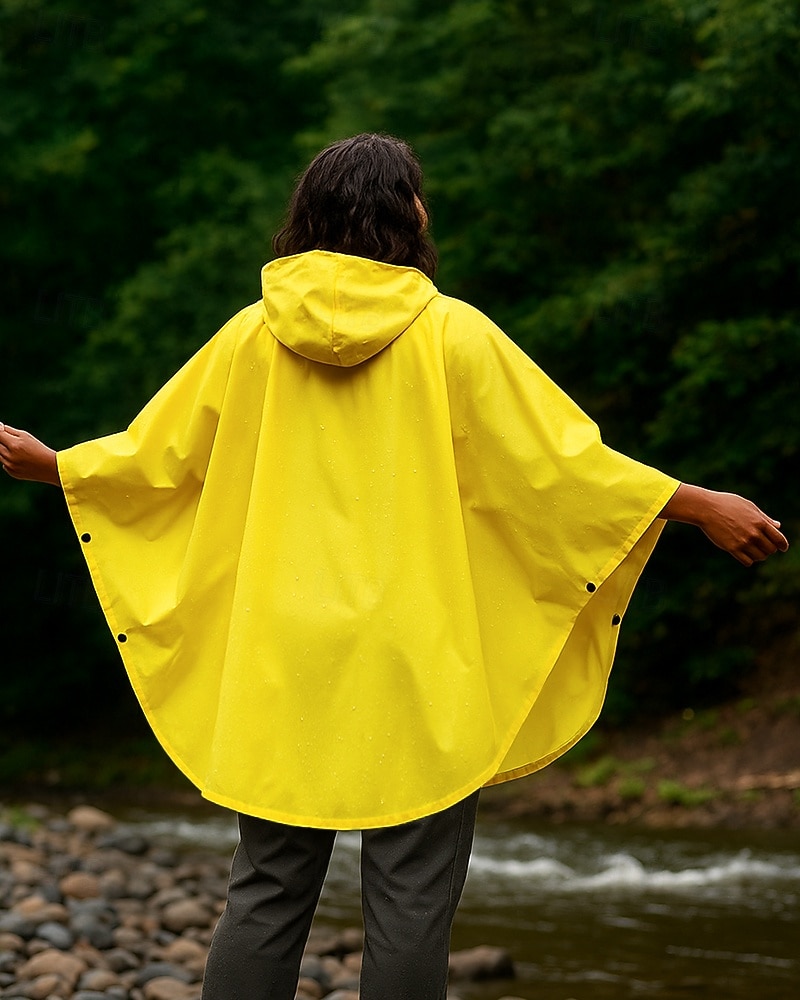 Unisex waterproof jacket Rain Coat Outdoor Waterproof Hiking Outfits Hiking Clothes Spring Autumn / Fall Top Camping / Hiking / Caving Running Solid Color Yellow 2026 - $21.99 –P2