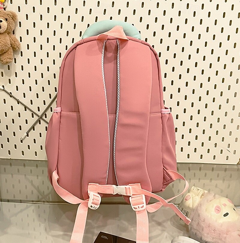 2025年 かわいい十代の女の子用スクールバックパック、装飾チャーム付き - 新学期や普段使いに最適な軽量パステルカラーのブックバッグ  コレクション – $26.99 –P2