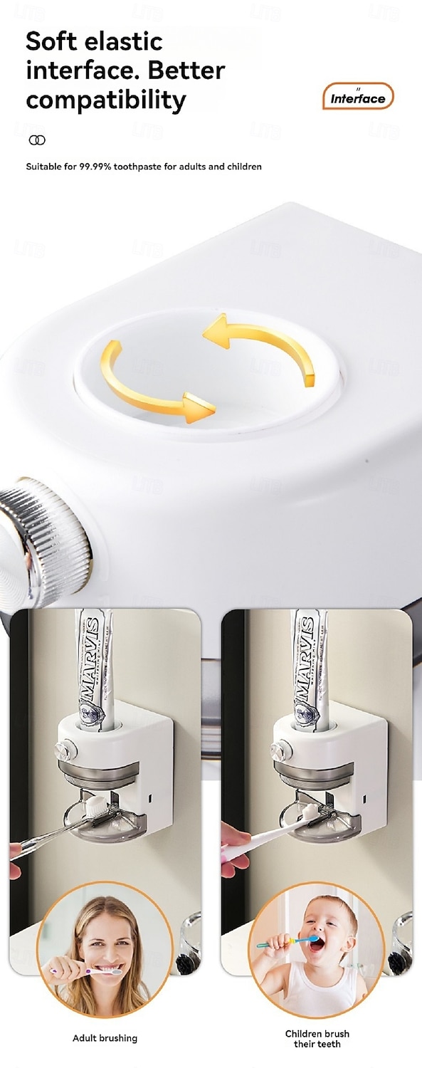 Automatic Toothpaste Dispenser Wall Mounted Electric Toothpaste Squeezer for Kids and Adults for Bathroom 2025 - $31.99 –P5