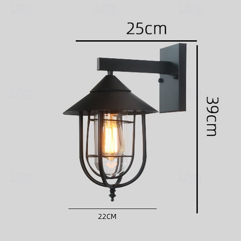 Luminária de parede LED, luminária de parede antiga, lanterna externa à prova d'água IP65, à prova de ferrugem, alumínio, vidro, lâmpada de parede, lanterna, pátio, jardim, varanda, villa, luzes de 2025 por $116.99 –P3