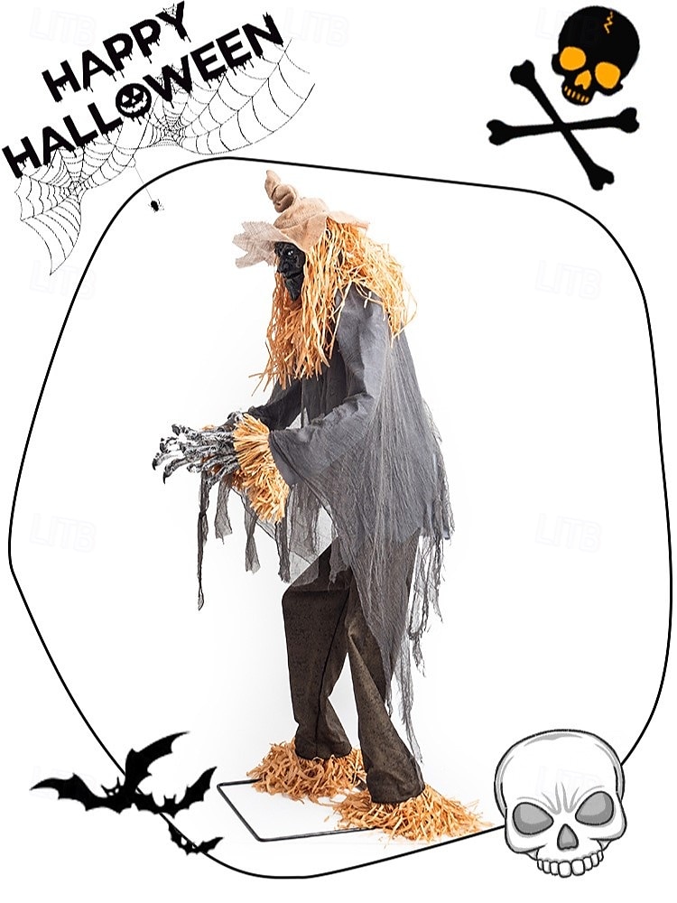 νέο στοιχειωμένο σπίτι για το Halloween διασυνοριακό μεγάλο υπαίθριο λούνα παρκ ηλεκτρική επαγωγή στολίδι διάβολος δέντρο σκιάχτρο ζόμπι 2025 - $974.99 –P3