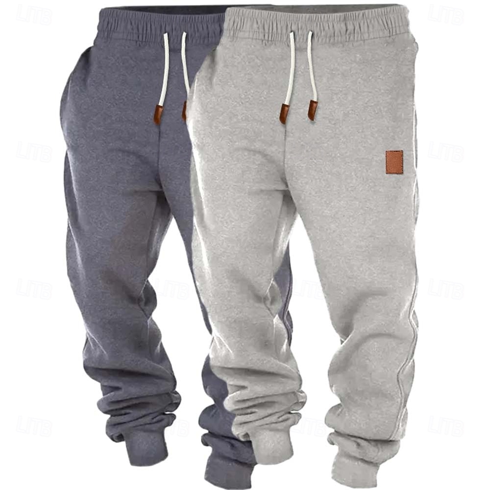 Herr Joggingbyxor Joggare Fleecebyxor Långbyxor Snörning Flerpack Slät Komfort Andningsfunktion Fullängd Utomhus Dagligen Utekväll Mode Klassisk Stil Svart + Marinblå Svart+Ljusgrå 2026 - $26.99 –P6