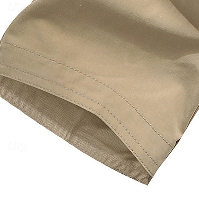 Herren Cargo-Hosen Hose Knöpfe Mehrere Taschen Einfach tragbar Outdoor Täglich Campen und Wandern Mode Klassisch Schwarz Khaki 2025 - $27.99 –P6