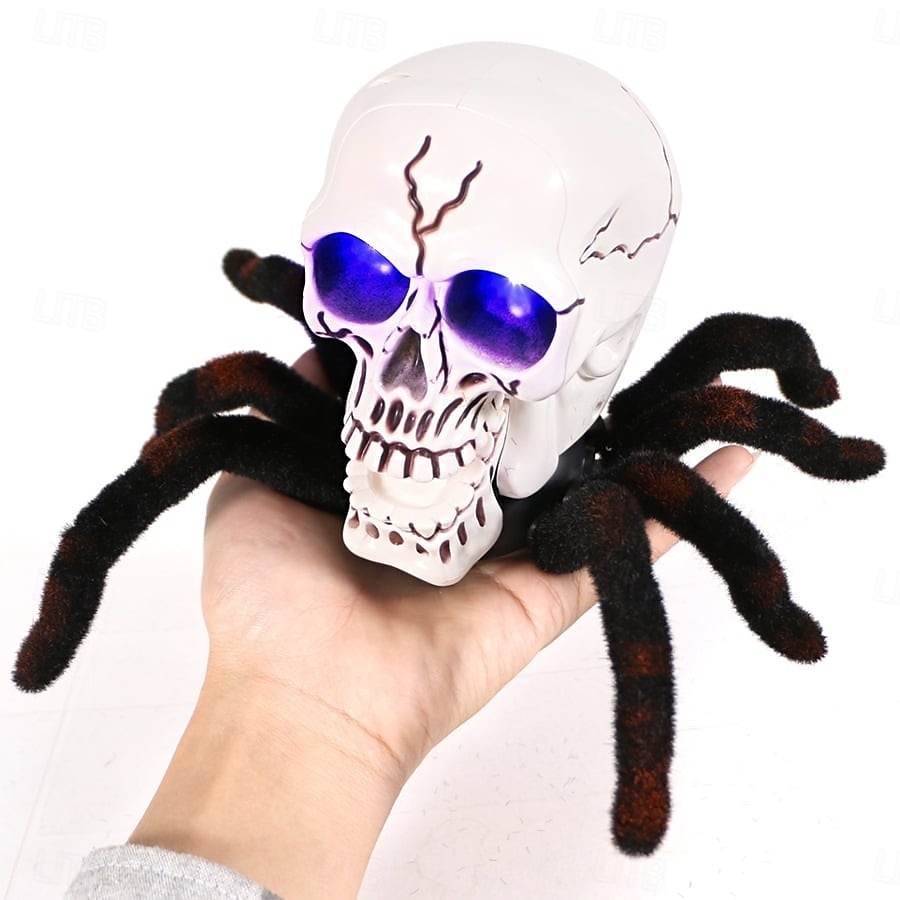 Halloween Skeleton Decor Remote Control Toy, Scary Prank Tarantula Spider with Skeleton Design, Creepy Crawling Electric RC Toy for Haunted House, Trick Props, Kids & Adults Party Favor 2025 - $37.99 –P19