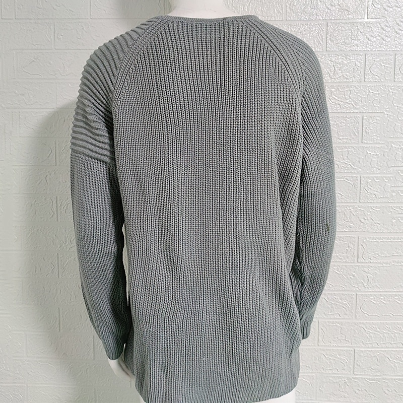 Herren Pullover Strickpullover Gerippt Stricken Normale Oberteile Gestrickt Einfach Rundhalsausschnitt Mode Basic Urlaub Alltagskleidung Bekleidung Herbst Winter Schwarz Weiß M L XL 2026 - $40.99 –P4