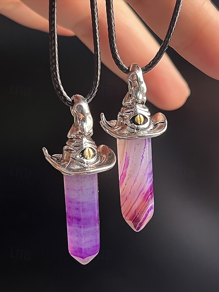 Femmes Collier pendentif Collier Pierre Précieuse & Cristal Alliage ancien Exagéré Halloween Rond de 2025 ? $9.99 –P10