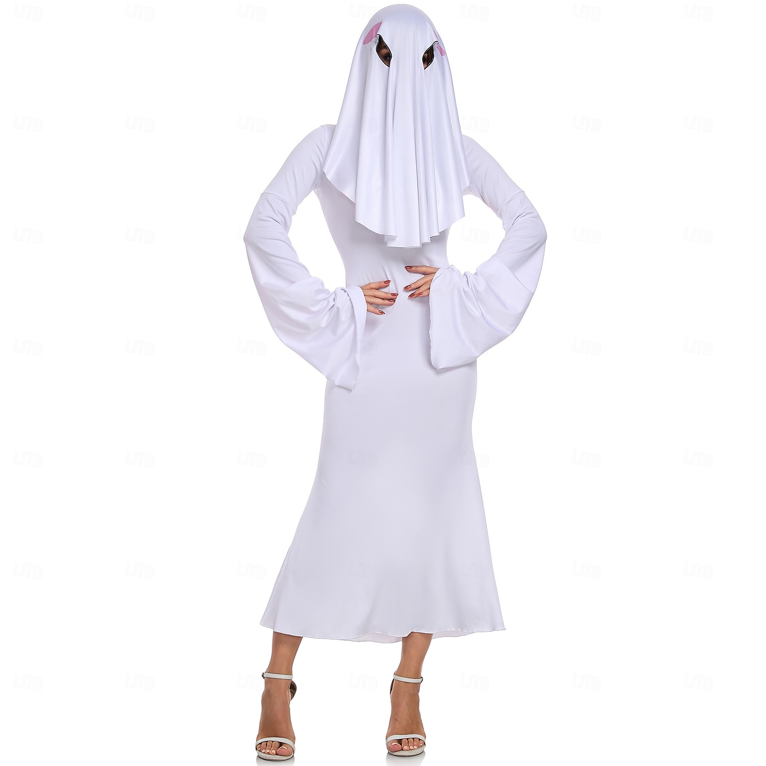 Duch Strašidelná nevěsta předvečer Všech svatých Šaty Cosplay kostým předvečer Všech svatých Dospělé Dámské předvečer Všech svatých Karneval Výkon Plesová maškaráda Jednoduché Halloweenské kostýmy 2025 - $40.99 –P6
