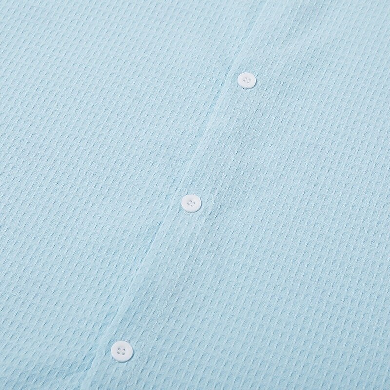 Per uomo Camicia Camicia a nido d'ape Camicia Estiva Camicia casual Camicia con Bottoni Nero Bianco Kaki Azzurro Manica Lunga Semplice Testurizzato Bavero Vacanza Casuale Abbigliamento Moda Casual del 2025 a $22.99 –P7