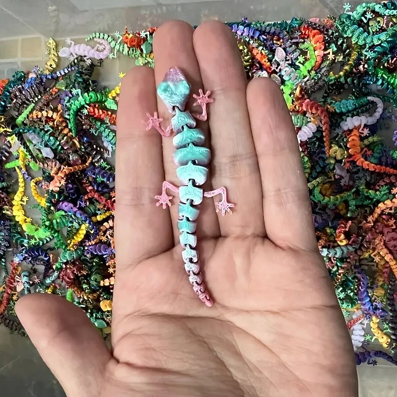 20 ks 3D tištěných ozdob na domeček ještěrek, barevné figurky gekonů o velikosti 3,54 palce na Vánoce, Velikonoce, Valentýn a sváteční dekorace. 2026 - $14.49 –P2