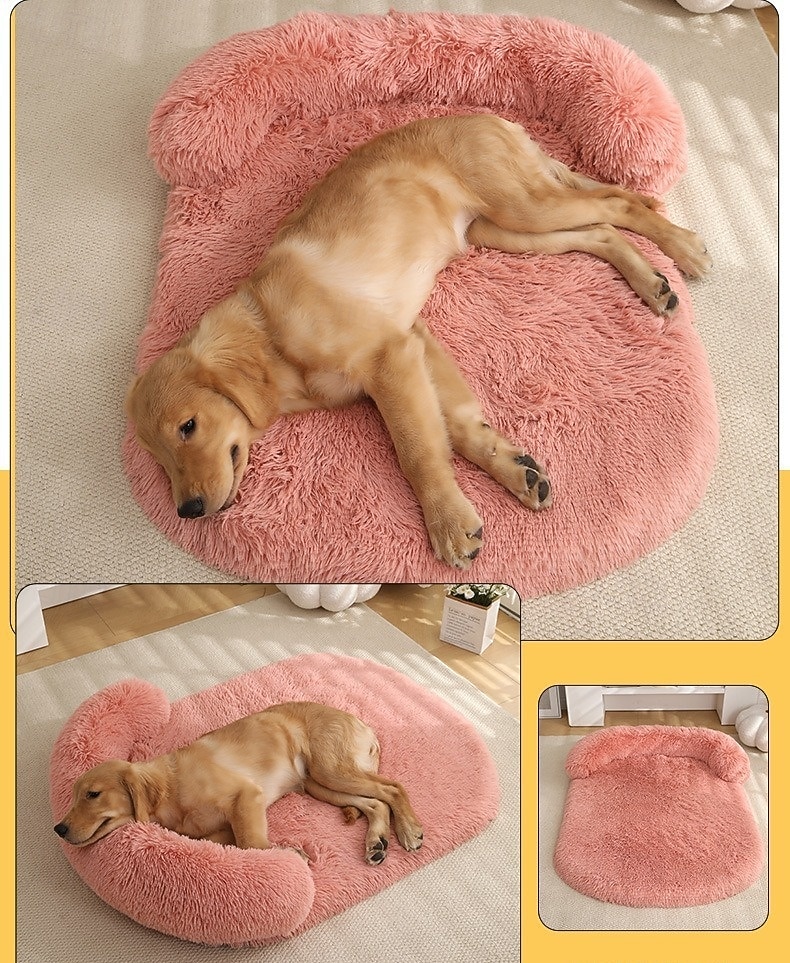 Letto per cani lungo e caldo in peluche materasso comodo per animali di grandi dimensioni per tutte le stagioni cuscino per divano in spugna lavabile e removibile per cani e gatti del 2025 a $28.99 –P4