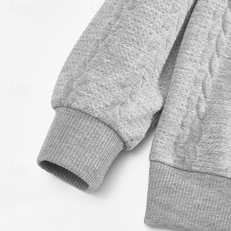 Per uomo Maglia Felpa con cappuccio e zip Felpa con cappuccio Maglione Felpa con zip corta Nero Bianco Blu marino Cachi Grigio Colletto Mao Semplice Patchwork Testurizzato Sport & Outdoor Casuale del 2025 a $27.99 –P6