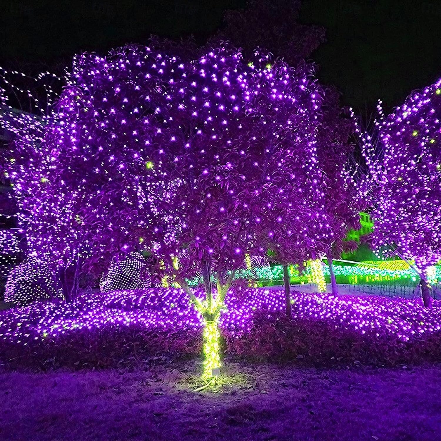 led net net string 3m x 2m 200 leds net lights lights κουρτίνα φώτα ψαρέματος λευκό ζεστό λευκό μπλε πολύχρωμο χριστουγεννιάτικο δέντρο διακόσμηση σπιτιού πάρτι μωβ μπλε ζεστό λευκό πολύχρωμο λευκό 2025 - $20.99 –P2