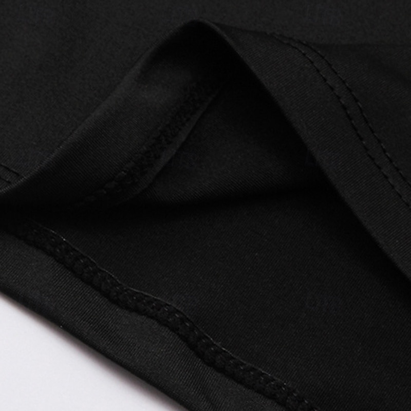 Муж. Компрессионная футболка Базовый слой для тренировок Тренировочные топы Длинный рукав Верхняя часть Одежда для спорта и отдыха Осень Однотонный Быстровысыхающий 2025 - $21.99 –P18