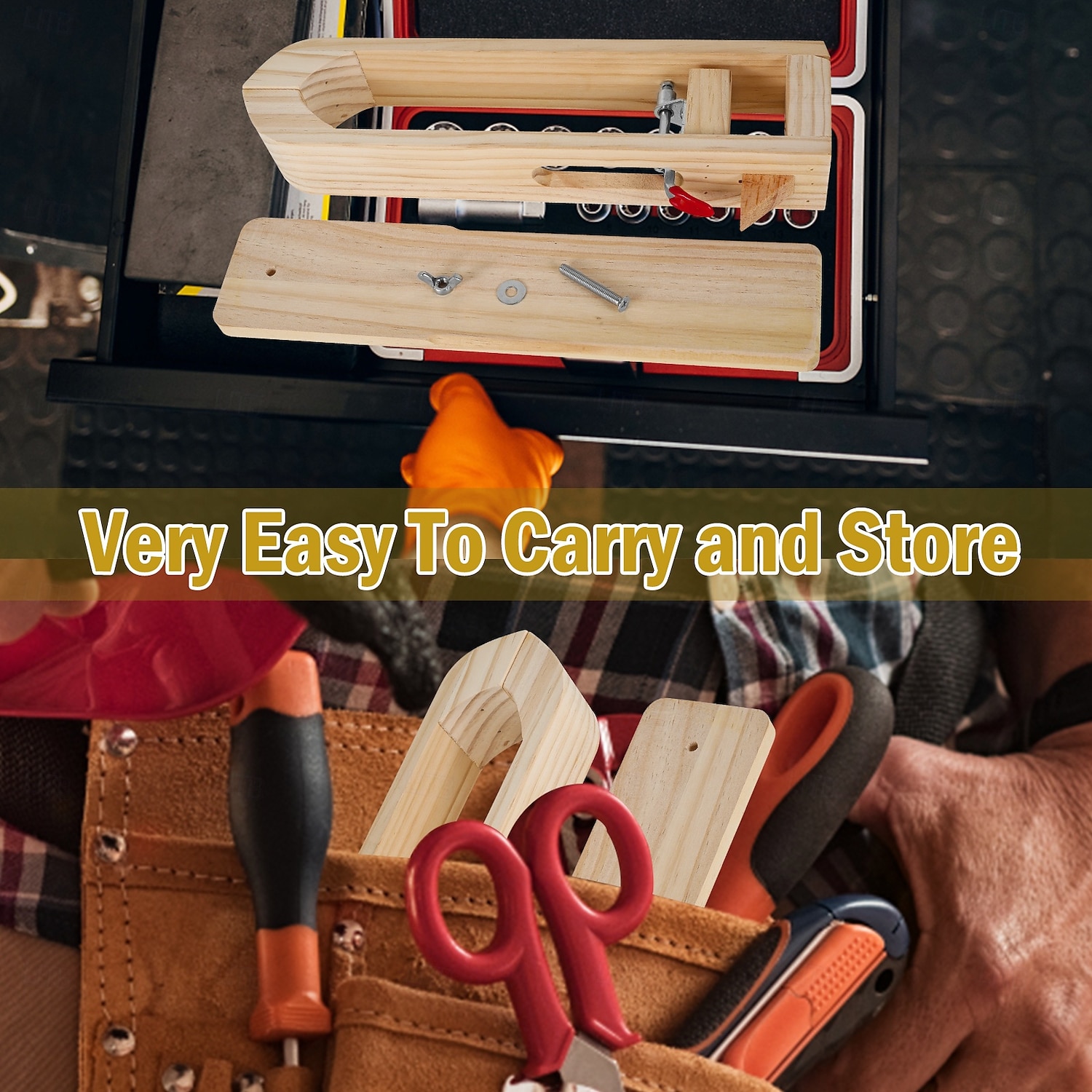 morsetto regolabile robusto - morsetto per cuciture in similpelle di legno resistente - clip portatile per lavori manuali per un fissaggio sicuro delle cuciture del 2025 a $34.99 –P8