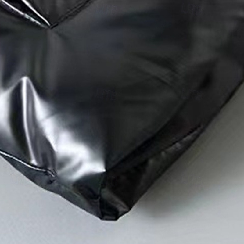 Herr Pufferväst Väst Gilet Semester Dagligen Datum Mode Ledigt Höst vinter Ficka Polyester Håller värmen Bekväm Ensfärgat Dragkedja Huva Normal Silver Svart Väst 2025 - $29.99 –P10