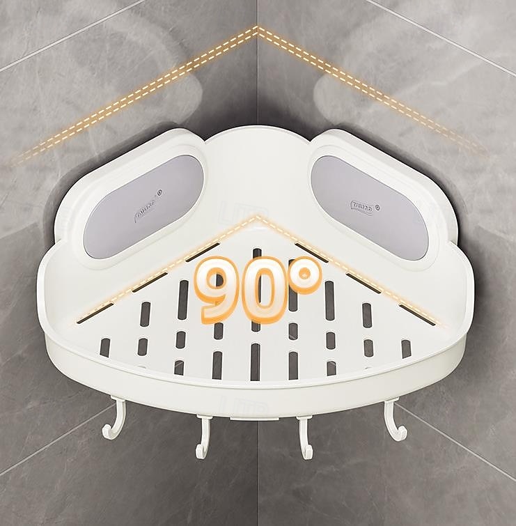 Półka prysznicowa Taili z przyssawką, wodoodporna półka prysznicowa z haczykami, ścienny organizer do łazienki na szampon, żel pod prysznic, odżywkę i mydło 2025 - $17.11 –P5