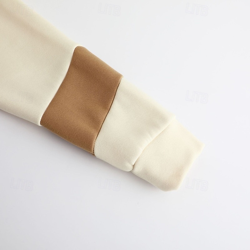 Hombre Sudadera Sudadera Con Capucha Sudadera con capucha de lana Sudadera con capucha forrada de polar Negro Caqui Beige Gris Con Capucha Plano Retazos Bloque de Color Deporte Casual Diario Ropa de 2025 - $17.99 –P7