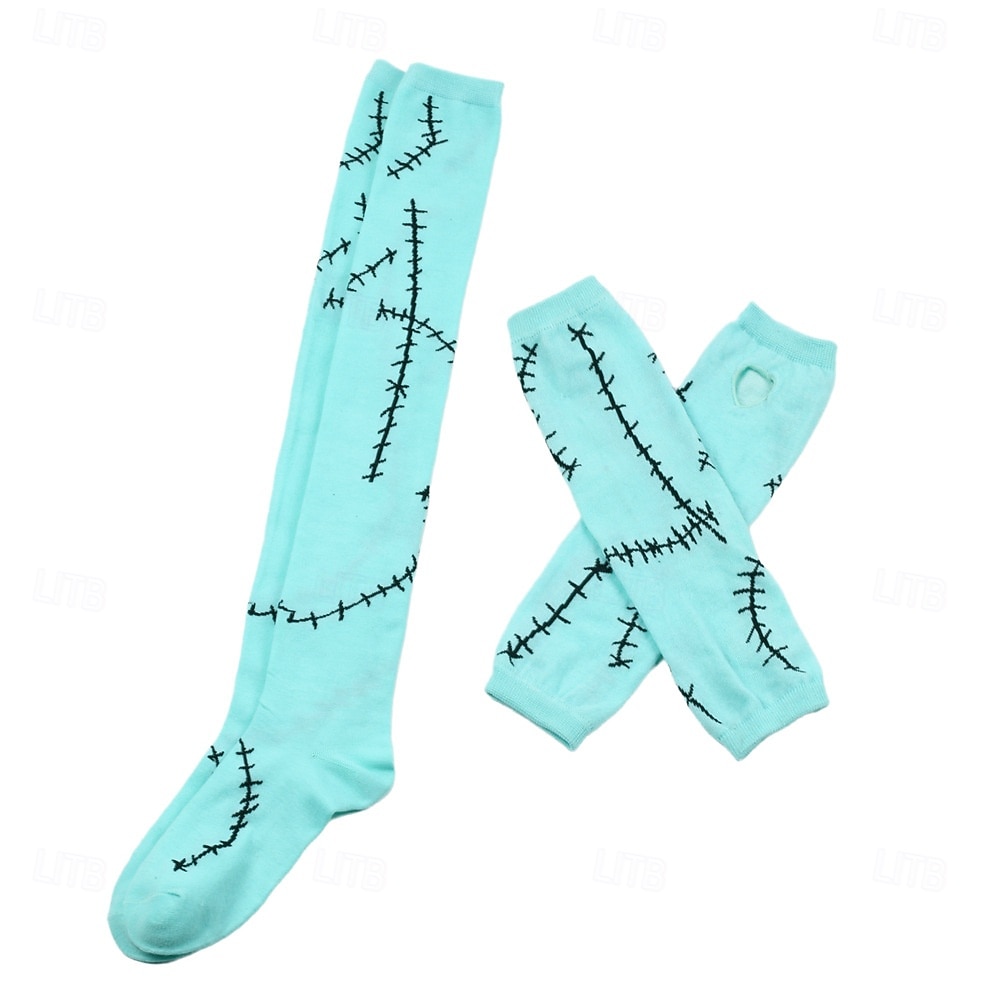 Sally Gloves Accessories Set Socks The Nightmare Before Christmas Horror Scary Costume Adults' Women's Halloween Carnival Party Performance Easy Halloween Costumes Dress Up 2026 - $13.99 –P4