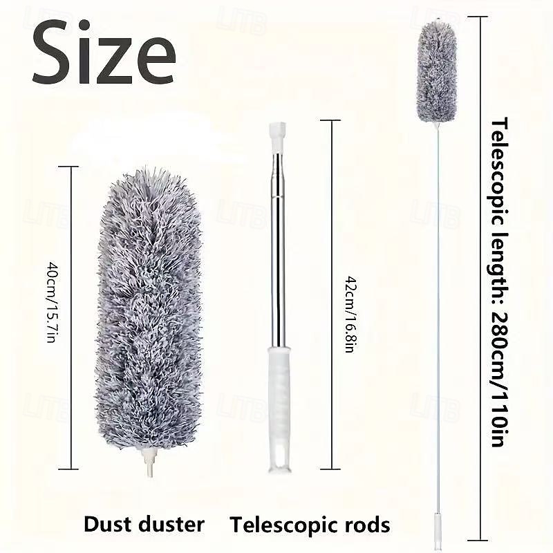 testa telescopica &spolverino con manico regolabile – spolverino multiuso lavabile per soffitti alti, mobili, auto &ventilatori da soffitto del 2025 a $7.49 –P2