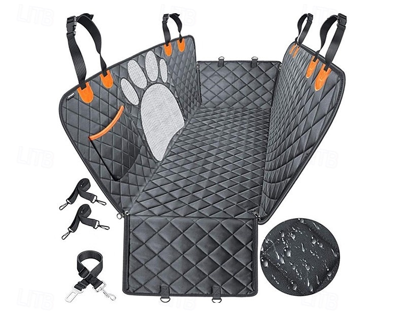 2026年 ペットの後部座席用シートカバー、防水で汚れに強い犬用旅行マット、中型および大型犬用ペットベッド  コレクション – $13.99 –P6