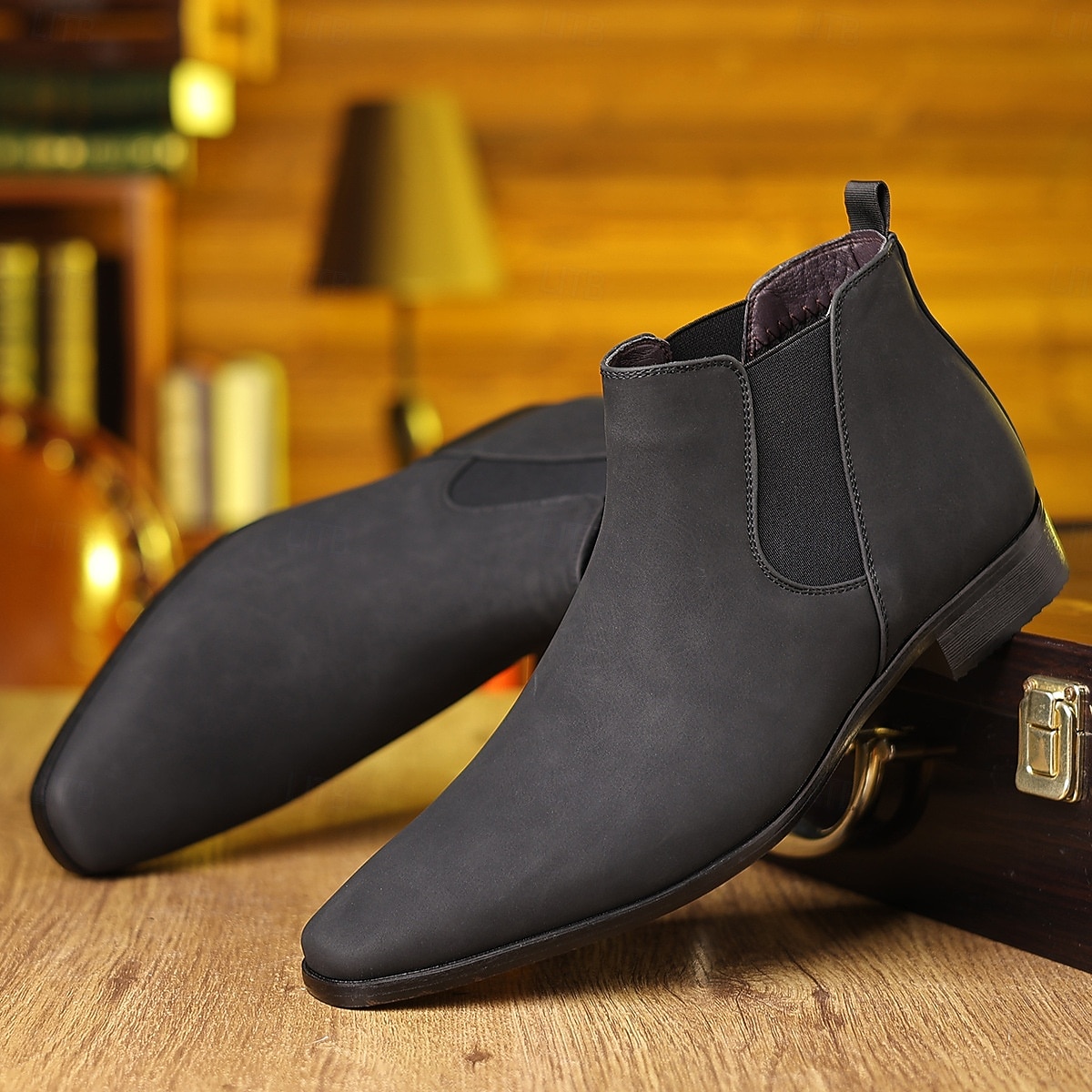Botines Chelsea para hombre: botines informales de negocios para uso diario y de oficina. 2025 - $64.99 –P11