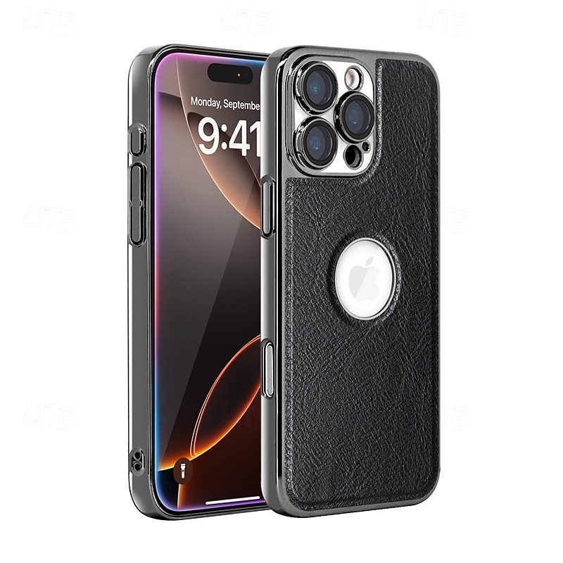 2025年 電話 ケース 用途 iPhone 16 15 14 Pro Max Plus 13 Pro Max バックカバー ワイヤレス充電をサポート 耐衝撃 レトロ風 TPU PUレザー コレクション – $13.99 –P14