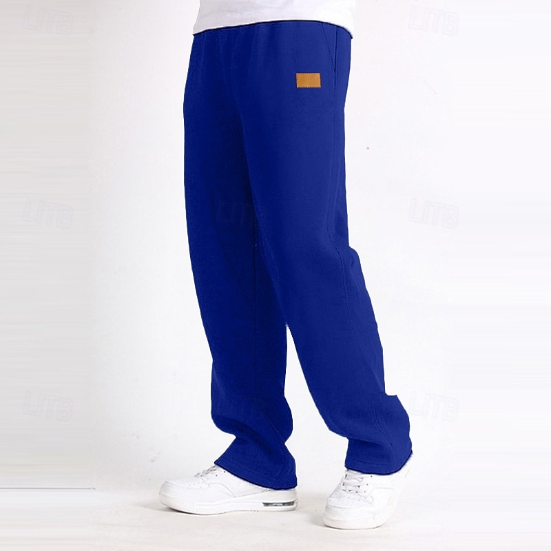 Per uomo Pantaloni da tuta Pantaloni Pantaloni della tuta con fondo aperto Coulisse Elastico in vita Gamba Dritta Semplice Traspirante Lunghezza intera Sport all'Aperto Casuale Quotidiano Moda del 2025 a $17.99 –P2