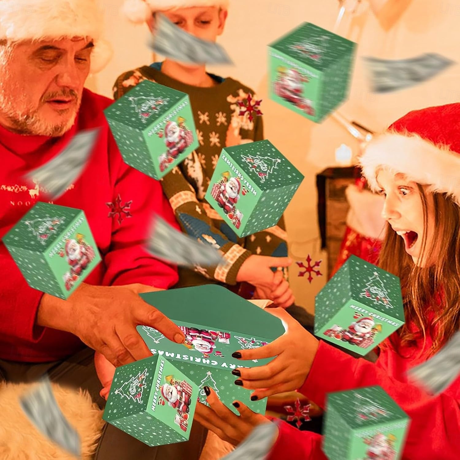 Weihnachts-Pop-up-Box, faltbare Weihnachts-Geld-Hüpfbox, DIY, einzigartige faltbare, hüpfende Geld-Pop-up-Geschenkboxen für Geburtstag, Weihnachten, Jahrestag, Valentinstag 2025 - $9.49 –P6