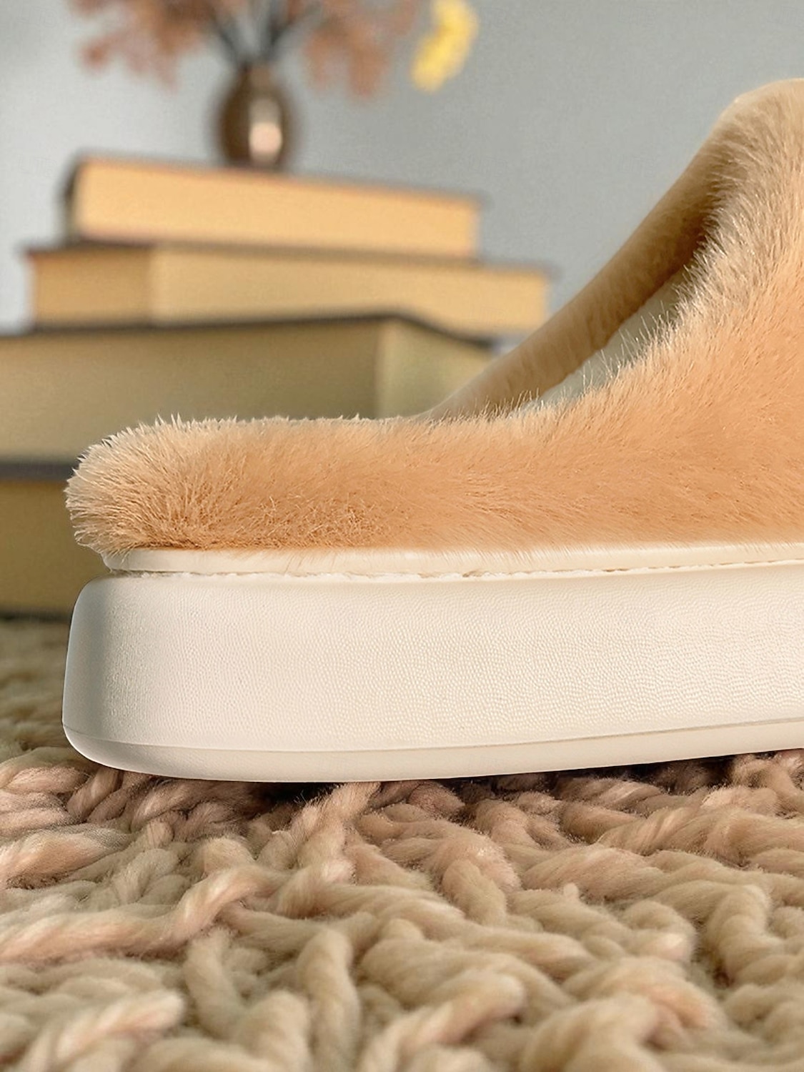 Papuci de pluș pentru femei cu ursuleți capibara – pantofi de interior din fleece călduroși cu design drăguț cu animale, pentru casă, dormitor și zile confortabile de iarnă 2025 - $18.99 –P8