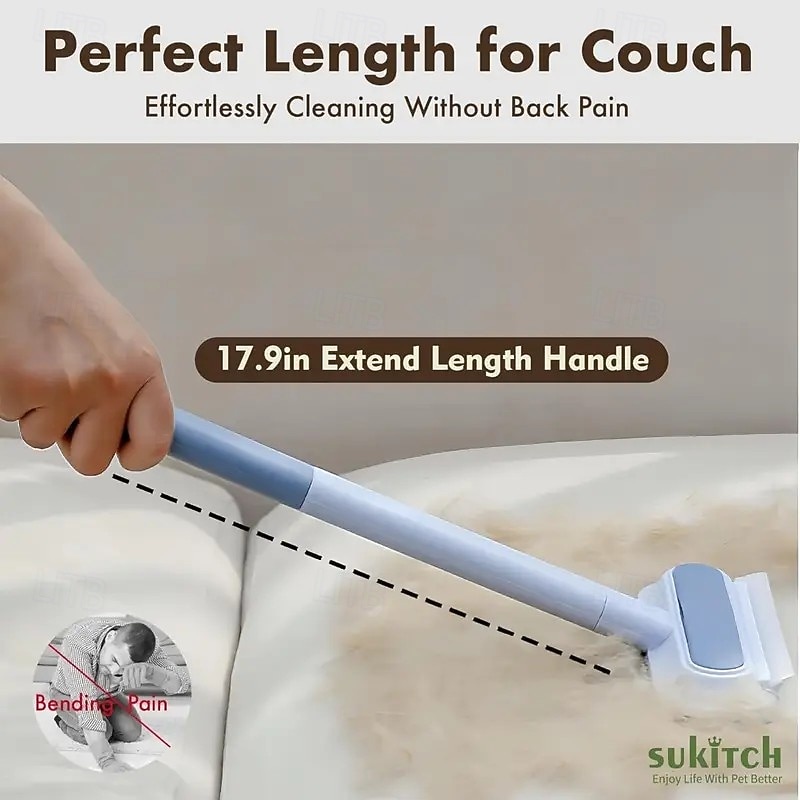 slitesterk børste for fjernelse av dyrehår til hunder &katter – gjenbrukbare, vaskbare, skånsomme mot møbler, sofaer, tepper, klær &sengetøy – stelleverktøy for kjæledyr, solid plast 2026 - $9.99 –P2