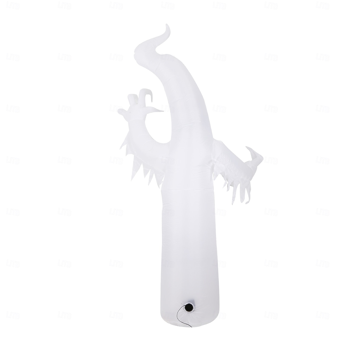 1 lampada gonfiabile da 2,4 m/8 piedi con striscia luminosa bianca a forma di fiamma per Halloween, modello ad aria, per interni ed esterni, cortile, giardino, prato, atmosfera di festa, spina del 2025 a $47.99 –P3