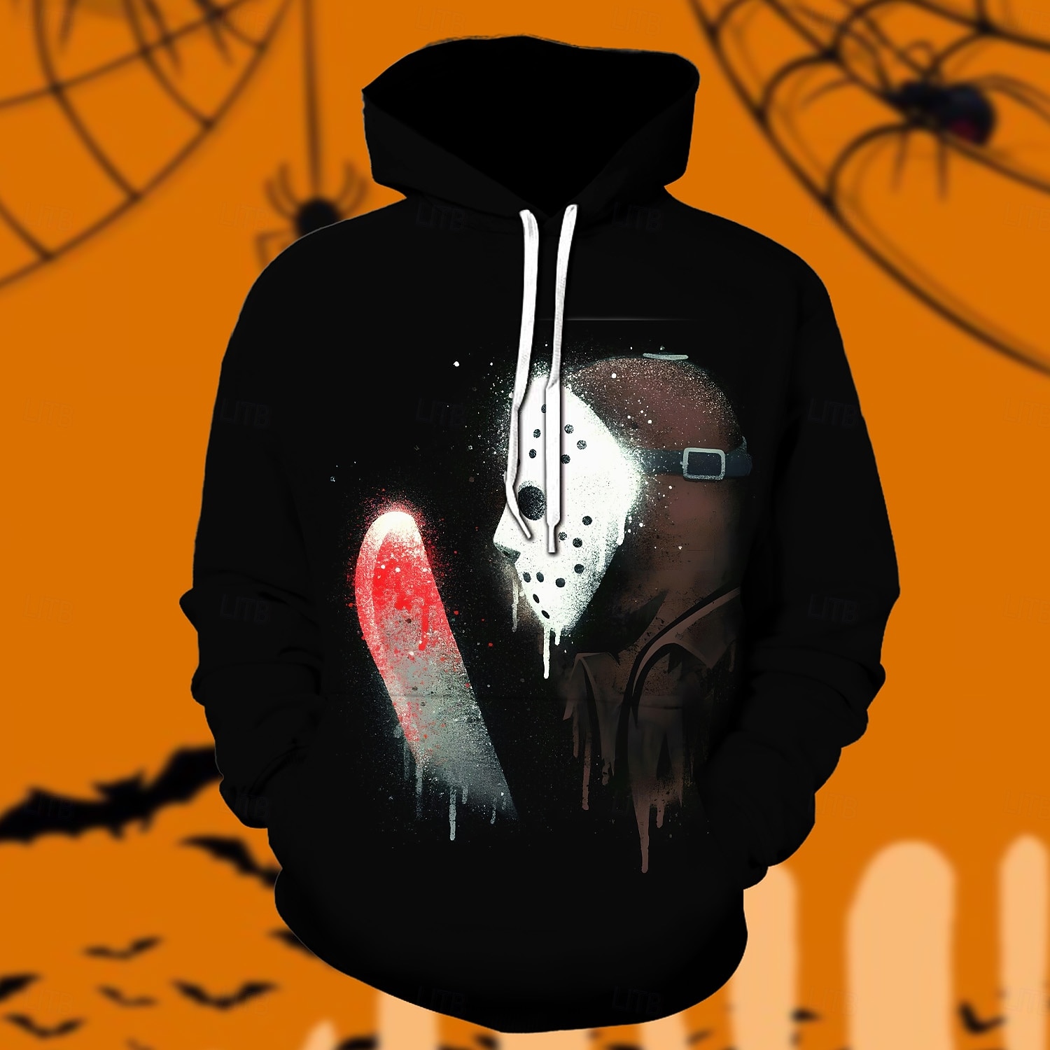 péntek 13 Jason Voorhees Kapucnis felsőrész Pullover Karakter Grafikus Kompatibilitás Férfi Női Uniszex Felnőttek Mindszentek napja Farsang 3D nyomtatás Teljesítmény Parti 2025 - $29.99 –P1