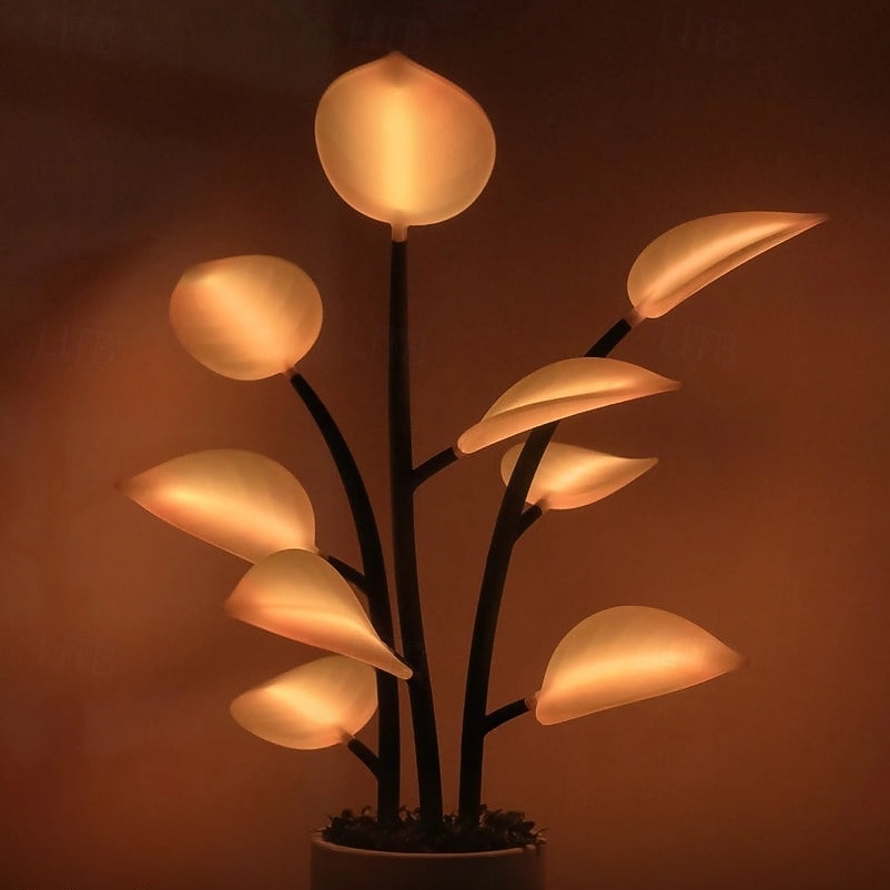 Волшебное светодиодное комнатное растение - светящиеся искусственные растения, комнатные растения бонсай, светящиеся искусственные растения, декоративные феи, бонсай, световое украшение 2025 - $64.99 –P6