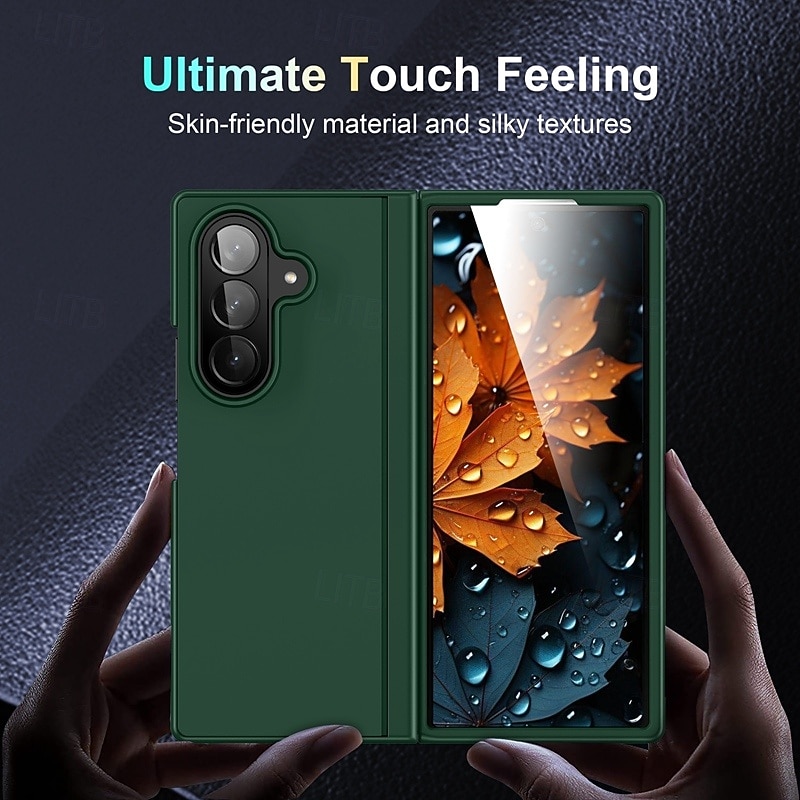 телефон Кейс для Назначение SSamsung Galaxy Z-образный сгиб 7 Z-сгиб 6 Z Fold 5 Z Fold 4 Кейс на заднюю панель Откидная подножка Защита от удара Ретро ПК 2025 - $14.99 –P2
