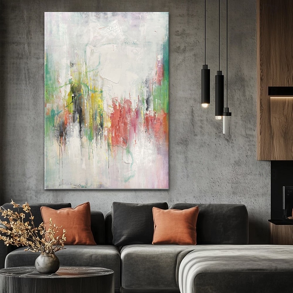 högkvalitativ handmålad oljemålning poppanel väggkonst poster modern abstrakt kanvabild för heminredning estetisk rumsinredning utan ram 2026 - $37.99 –P5