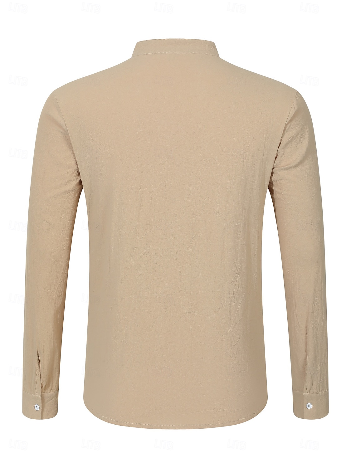 Herren Hemd Leinenhemd Wikinger-Stil Sommerhemd Strandbekleidung Einfarbig Urlaub Straße Schwarz Weiß Marineblau Blau Langarm Henley Sommer Frühling Bekleidung Tasche 2026 - $22.99 –P9