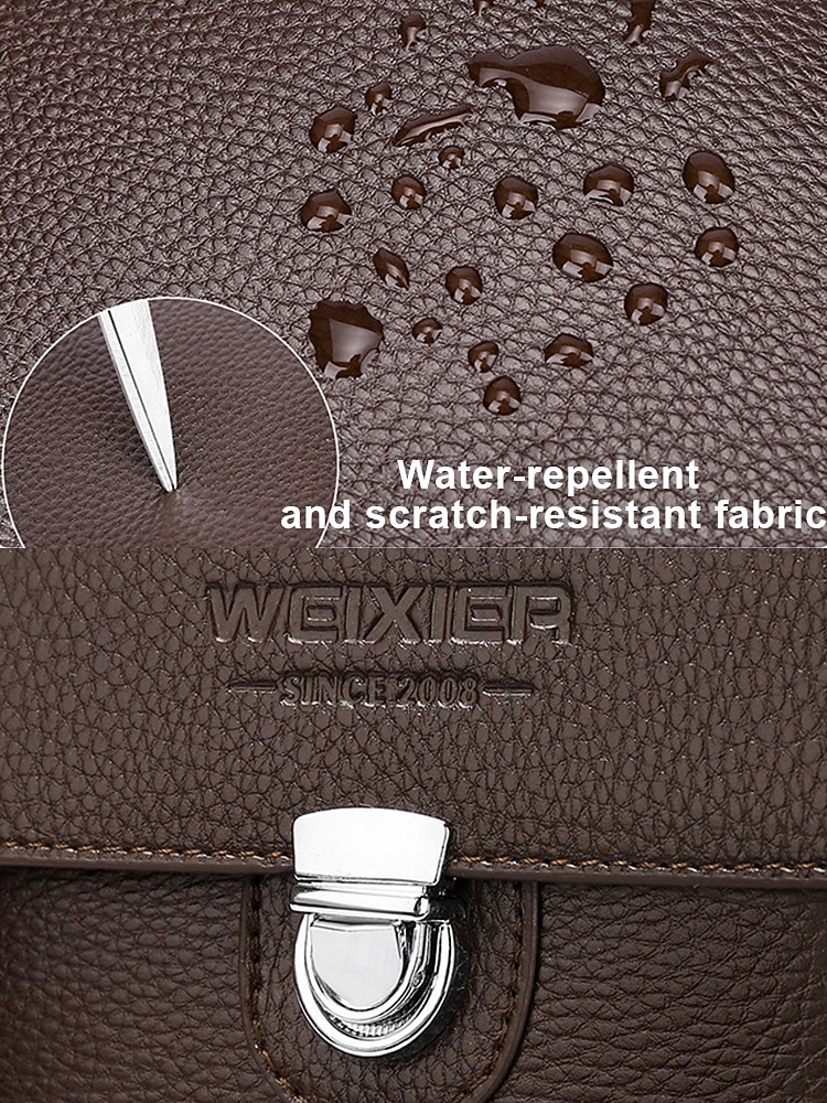 borsa a tracolla da uomo in similpelle effetto ciottolo – borsa a tracolla vintage business-casual, multitasche, tracolla regolabile per lavoro, viaggi e spostamenti quotidiani del 2025 a $19.99 –P10