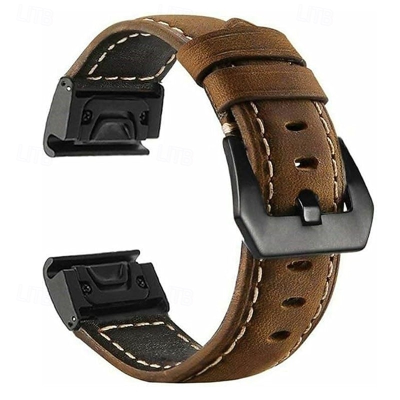 Ремешок для часов для Garmin Fenix 8 43mm 47mm 51mm 7X 7S 7 Pro Approach S70 Epix Pro 42mm Instinct 2X Tactix Forerunner 955 255 Enduro Marq Descent Quatix 20mm 22mm 26mm Искусственная кожа Замена 2025 - $18.99 –P4