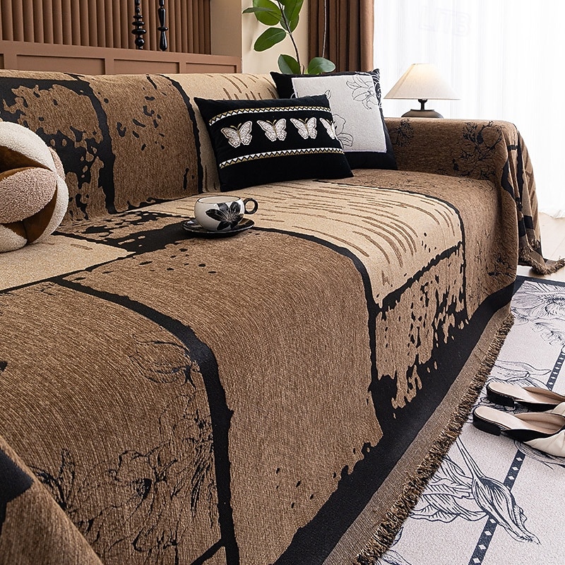 Chenille heldekkende sofakast luksus helårs sofatrekkteppe ett-stykk sofa dekke 2026 - $55.99 –P4