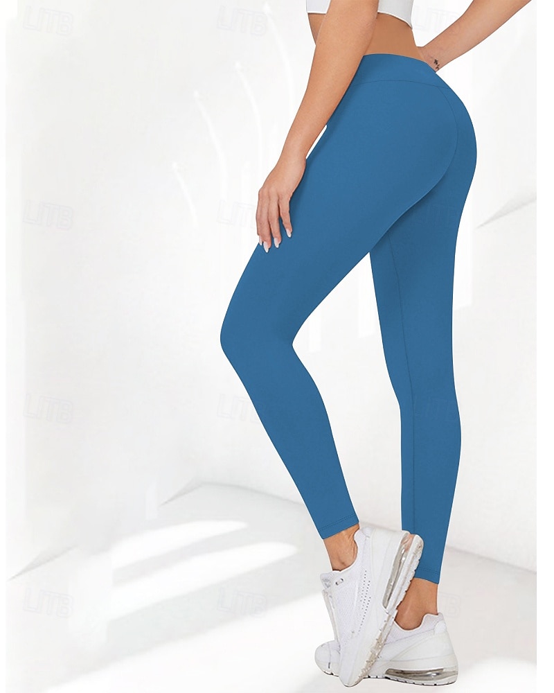 Pentru femei Pantaloni Jambiere Șic Stradă Casual Lungime totală Natural Simplu Talie elastică Comfortabil Stradă Concediu Sfârșit de săptămână Roșu Claret Negru Alb Roz Toamnă Fit regulat 2025 - $14.99 –P16