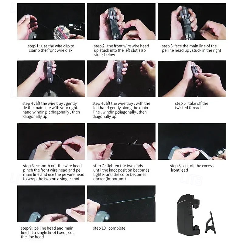 ηλεκτρικό δόλωμα gt κόμπος επαγγελματικό εργαλείο ψαρέματος φορητό καλώδιο leader PE ηλεκτρική αυτόματη συσκευή δεσίματος κόμπων αξεσουάρ για ψαράδες εξωτερικού χώρου θάλασσα ποτάμι λίμνη 2026 - $22.99 –P6