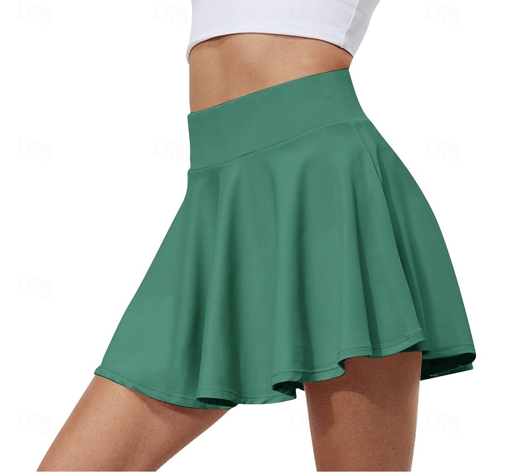 Per donna Pantaloncini interni Gonne sportive 2 in 1 con tasche Vita Alta Pantaloni Palestra Athleisure Allenamento Estate Traspirante Tennis Golf Pickleball abbigliamento sportivo Abbigliamento del 2026 a $21.99 –P9
