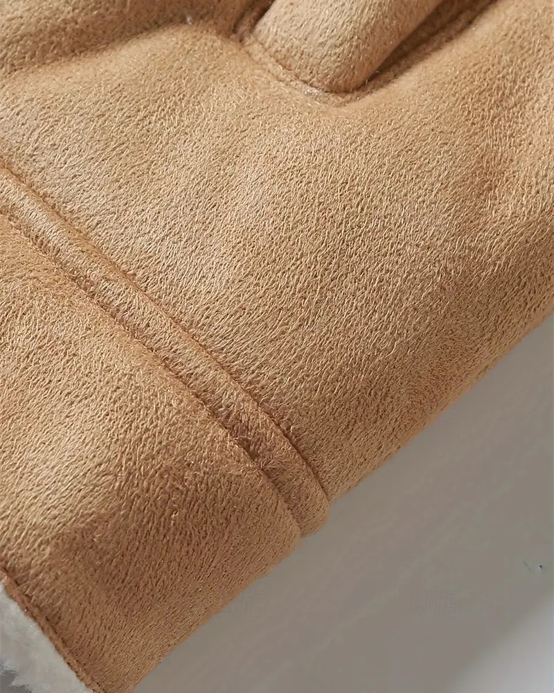 Herren Winterjacke Fleecejacke Freizeitjacke Urlaub Täglich Thermowarm Tasche Fleece Herbst Winter Einfach Mode Streetwear Revers Regulär Schwarz Khaki Jacken 2025 - $62.99 –P5