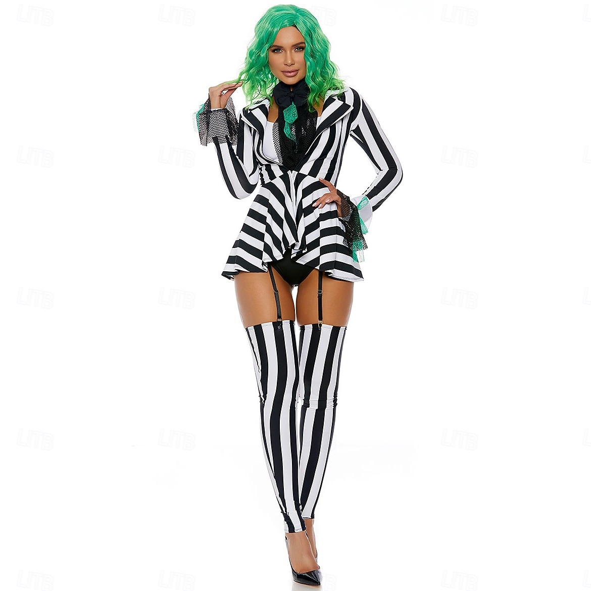 Beetlejuice Beetlejuice Úbory Punčocháče Cosplay kostým Filmové kostýmy for Dámské Dospělí předvečer Všech svatých Karneval Výkon Párty 2025 - $46.99 –P1