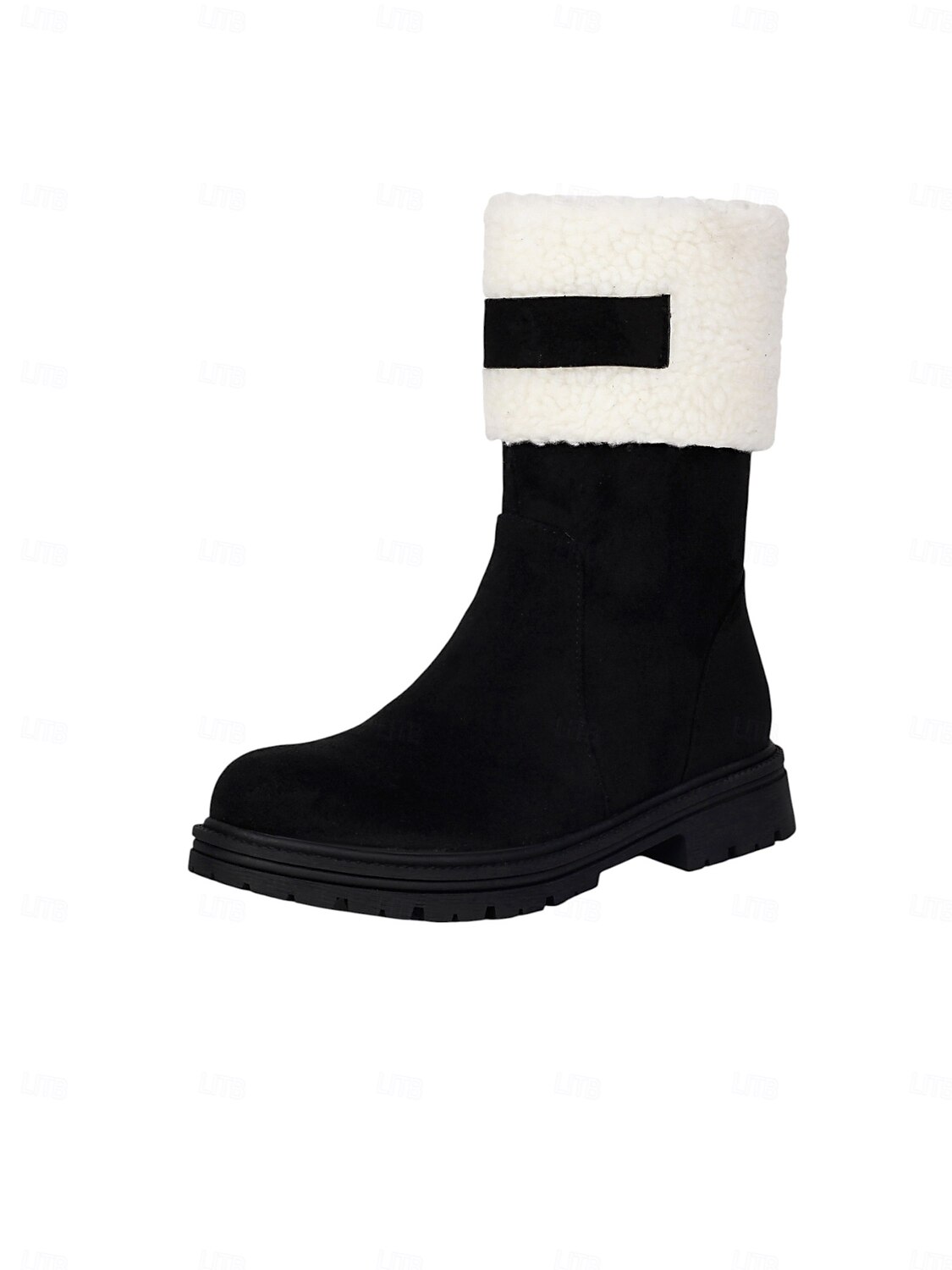 Bottes D'hiver SUR VOS PIEDS En Daim Et Peau De Mouton Véritable - Taille 10