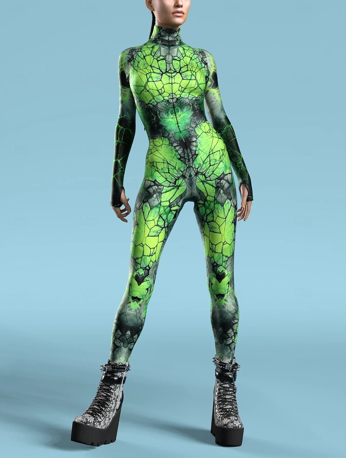Mønstrede Zentai-drakter Cosplay kostyme Kroppsdrakt Printer Karnevalskostyme heldekkende drakter Herre Dame Gutt Sexy kostyme Halloween Kostyme til Ytelse Fest Maskerade Barne Voksne 2025 - $29.99 –P1