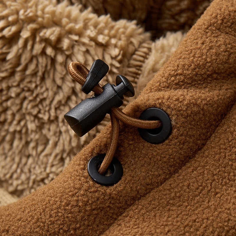 Ανδρικά Μπουφάν fleece Causal Ρούχα Γυμναστικής Τσέπη Με Κουκούλα Φθινόπωρο Χειμώνας Συμπαγές Χρώμα Ενεργό Ουδέτερος Κολάρο Πουκαμίσου Κοντό Μαύρο Βαθυγάλαζο Καφέ Πράσινο του τριφυλλιού Σακάκια 2026 - $47.99 –P11