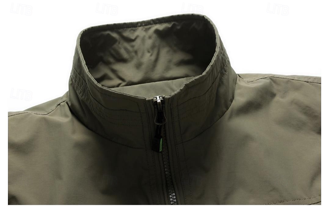 Herr Utomhusväst Taktisk jacka Fiskeväst Utomhus Utomhussport Ledigt Fiske Aktiv Sommar Vår Flera fickor Flerskikt Polyester Taktisk Dragkedja Krage Normal Svart Marinblå Kaki Armégrön Väst 2025 - $39.99 –P7